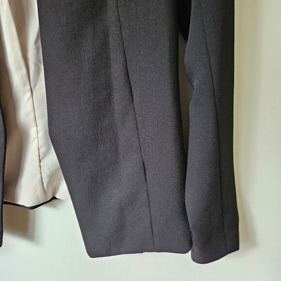 Aritzia Babaton Keith Blazer Sz 6 Open Front Black Corporate Minimalist - Picture 6 of 11